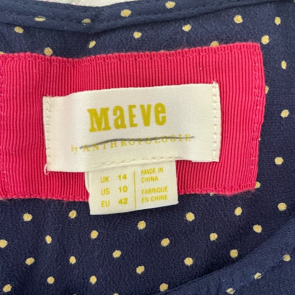 Maeve Pink Floral Dress with Navy Accents - Picture 3 of 8